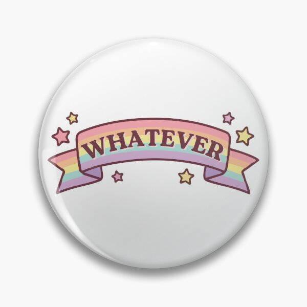 Item preview, Rainbow Whatever Sticker – Colorful Rainbow, Carefree Attitude & Sassy Quote designed and sold by CosmicCutouts.