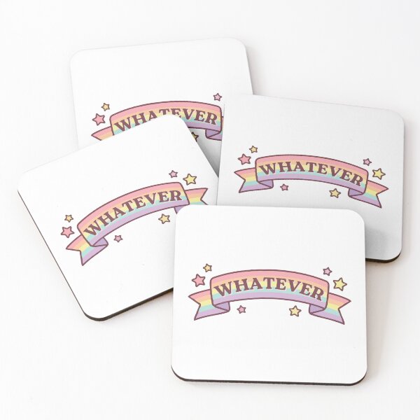 Item preview, Rainbow Whatever Sticker – Colorful Rainbow, Carefree Attitude & Sassy Quote designed and sold by CosmicCutouts.