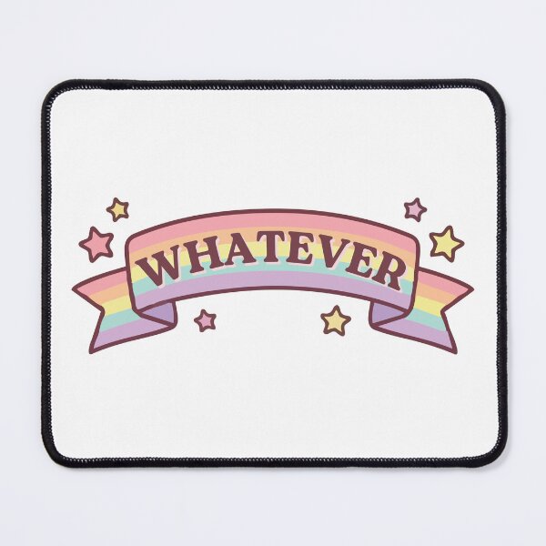 Item preview, Rainbow Whatever Sticker – Colorful Rainbow, Carefree Attitude & Sassy Quote designed and sold by CosmicCutouts.