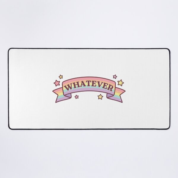Item preview, Rainbow Whatever Sticker – Colorful Rainbow, Carefree Attitude & Sassy Quote designed and sold by CosmicCutouts.