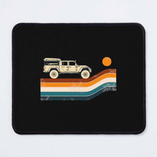 Item preview, Retro Overlander Jeep Gladiator Sunset Adventure designed and sold by wyrichbosle.