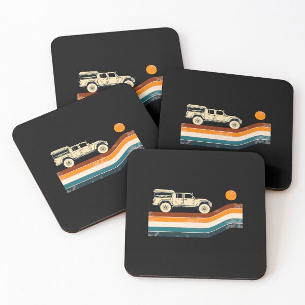 Item preview, Retro Overlander Jeep Gladiator Sunset Adventure designed and sold by wyrichbosle.