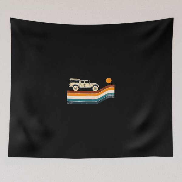 Item preview, Retro Overlander Jeep Gladiator Sunset Adventure designed and sold by wyrichbosle.
