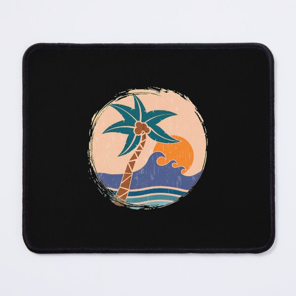 Item preview, Retro Palm Tree Wave Sun Circular Graphic designed and sold by sotospor.