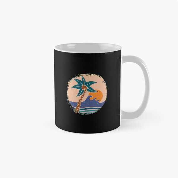 Item preview, Retro Palm Tree Wave Sun Circular Graphic designed and sold by sotospor.