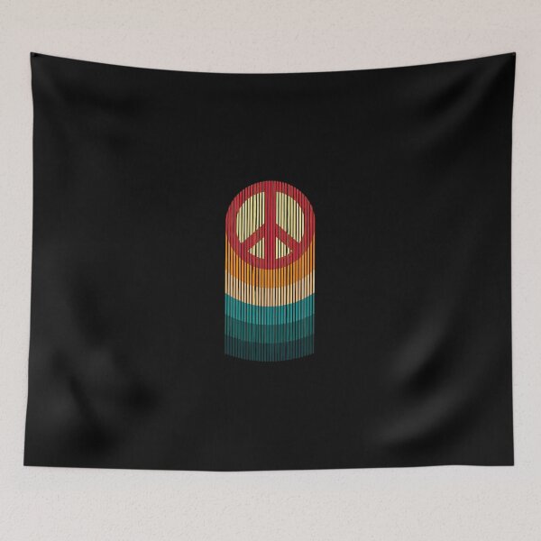 Item preview, Retro Peace Symbol Gradient Stripes Graphic designed and sold by fetzrolfs.