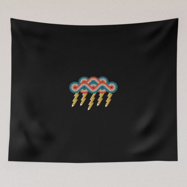 Item preview, Retro Pencil Lightning Cloud Design designed and sold by bezaperina.