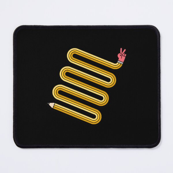 Item preview, Retro Pencil Peace Sign Winding Design designed and sold by andrasmar.