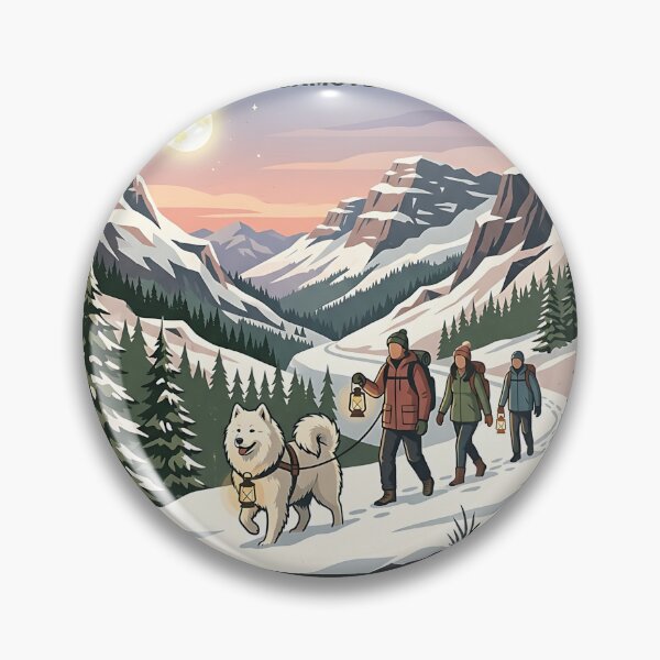 Item preview, Samoyed Winter Lantern Guide designed and sold by PictoVibe.