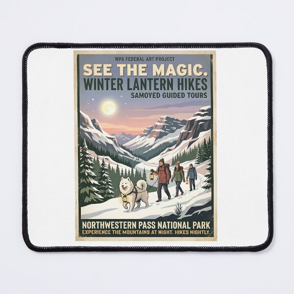Item preview, Samoyed Winter Lantern Guide designed and sold by PictoVibe.