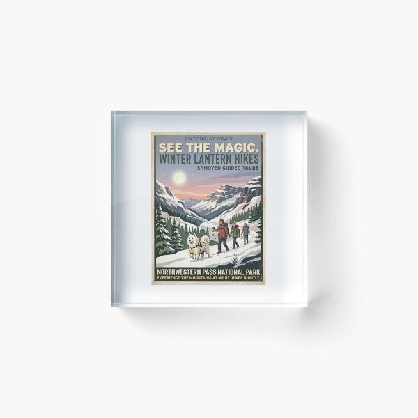 Item preview, Samoyed Winter Lantern Guide designed and sold by PictoVibe.
