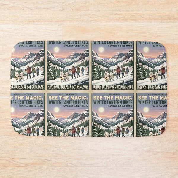 Item preview, Samoyed Winter Lantern Guide designed and sold by PictoVibe.