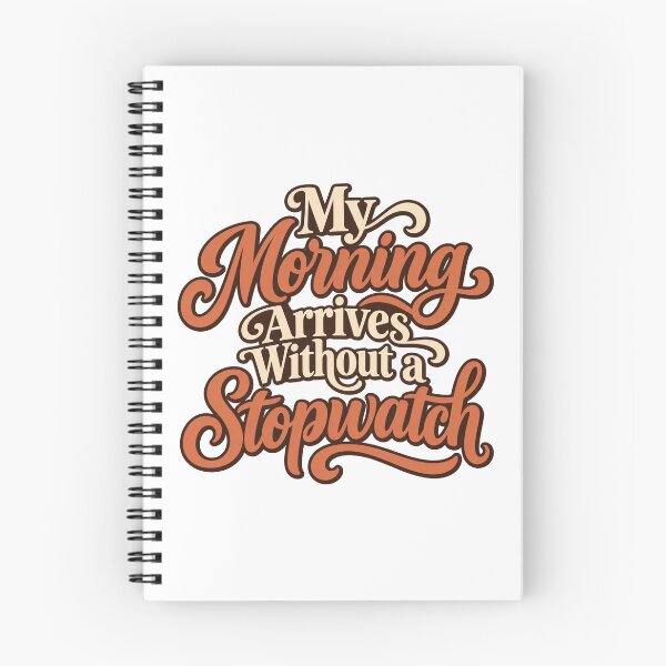 Item preview, Morning Without a Stopwatch Calligraphy Design designed and sold by Bikivuno.