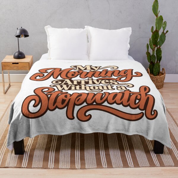 Item preview, Morning Without a Stopwatch Calligraphy Design designed and sold by Bikivuno.