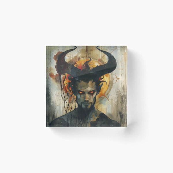 Item preview, Horned Demon Man Dark Fantasy Portrait designed and sold by DeePat77.