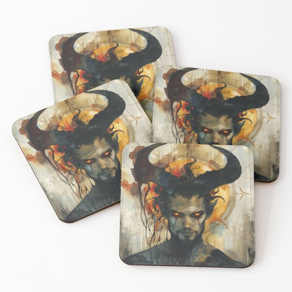 Item preview, Horned Demon Man Dark Fantasy Portrait designed and sold by DeePat77.