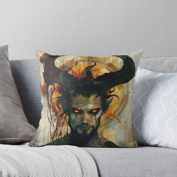 Item preview, Horned Demon Man Dark Fantasy Portrait designed and sold by DeePat77.