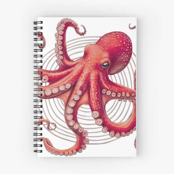 Item preview, crimson octopus designed and sold by PhiloDoh.