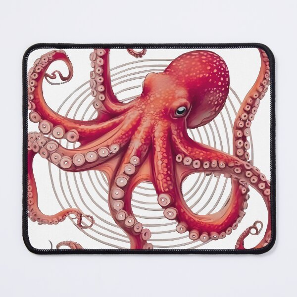 Item preview, crimson octopus designed and sold by PhiloDoh.