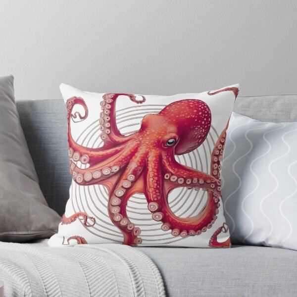 Item preview, crimson octopus designed and sold by PhiloDoh.