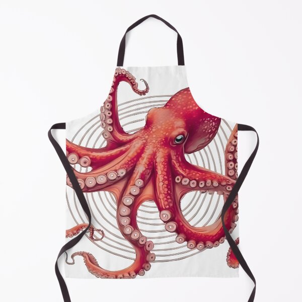 Item preview, crimson octopus designed and sold by PhiloDoh.