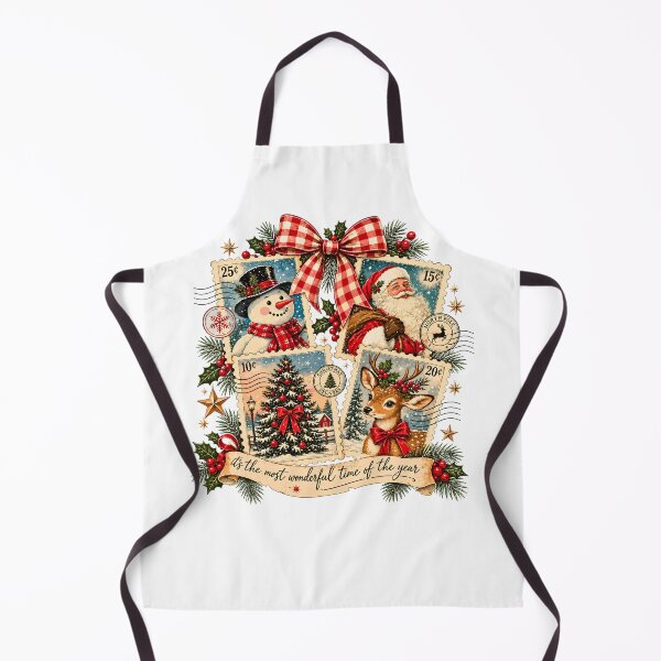 Item preview, Vintage Christmas Postage Stamps Santa Snowman Reindeer Holiday designed and sold by DYAFLK.