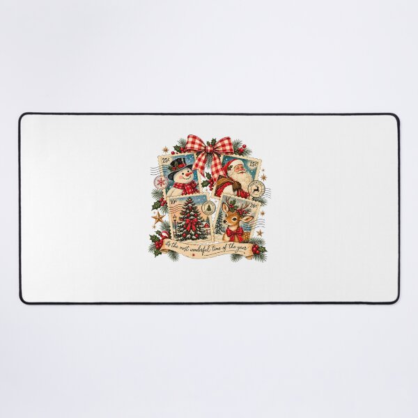 Item preview, Vintage Christmas Postage Stamps Santa Snowman Reindeer Holiday designed and sold by DYAFLK.