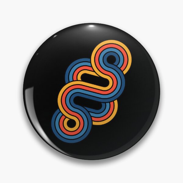 Item preview, Retro S Curved Lines Abstract Geometric Design designed and sold by sotospor.