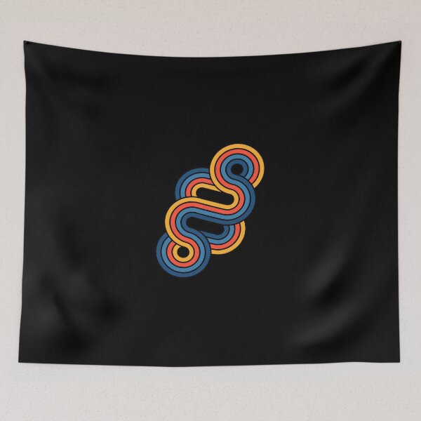 Item preview, Retro S Curved Lines Abstract Geometric Design designed and sold by sotospor.