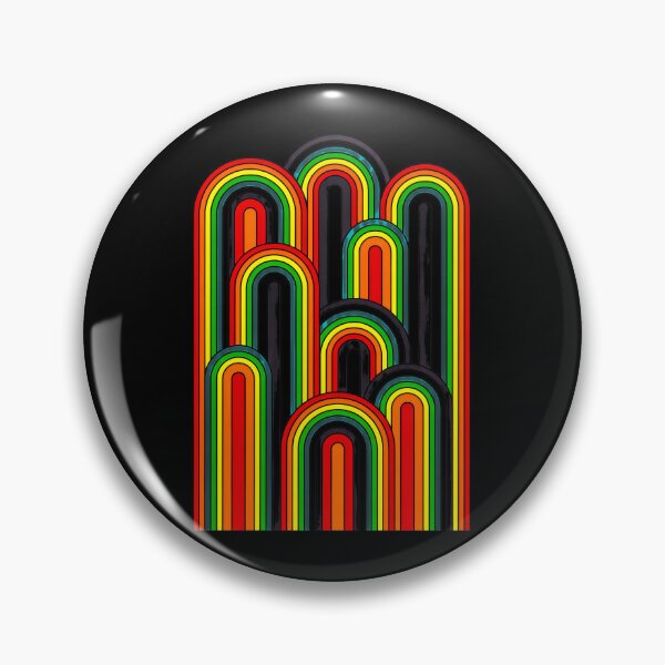 Item preview, Retro Rainbow Arches Abstract Art designed and sold by wyrichbosle.