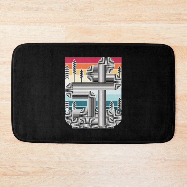 Item preview, Retro Stripes Pine Abstract Art designed and sold by bezaperina.