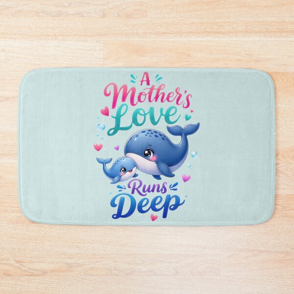 Item preview, A Mother's Love Runs Deep Whales designed and sold by Rosie's Wildflower Boutique.