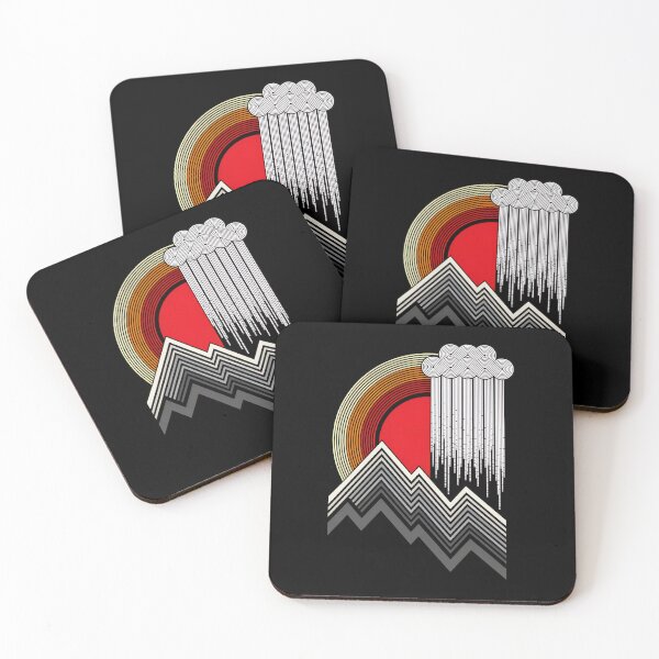 Item preview, Retro Sun Mountain Rain Graphic designed and sold by andrasmar.