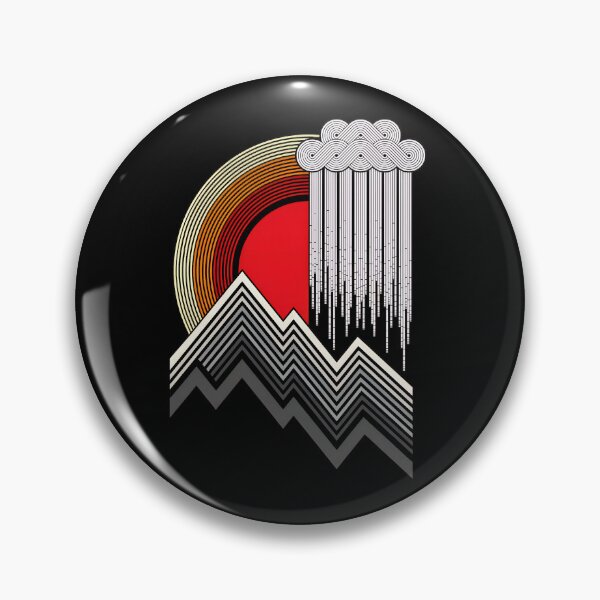 Item preview, Retro Sun Mountain Rain Graphic designed and sold by andrasmar.