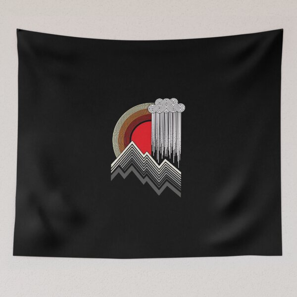 Item preview, Retro Sun Mountain Rain Graphic designed and sold by andrasmar.