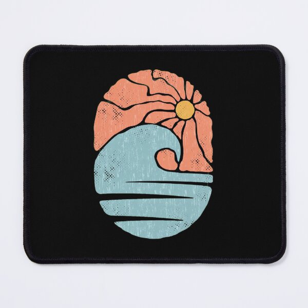 Item preview, Retro Sun Wave Ocean Oval Graphic designed and sold by lasopent.