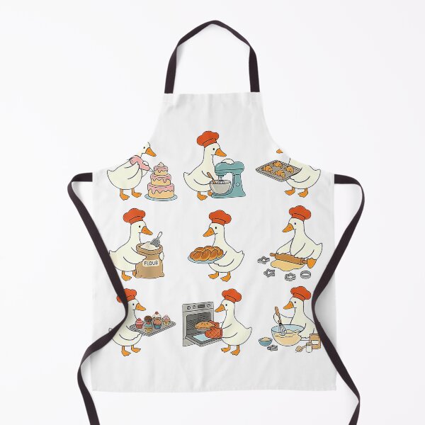 Item preview, Cute Goose Baking Funny Baker Goose Chef Pastry Baker Lover T-Shirt designed and sold by fine line.