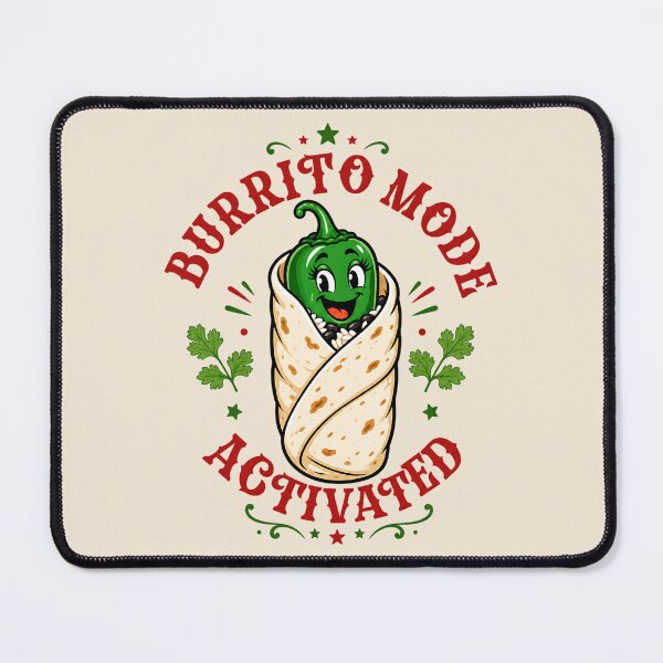 Item preview, Burrito Mode Activated Jalapeno Bean & Rice designed and sold by Rosie's Wildflower Boutique.