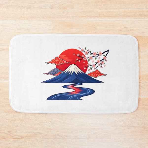 Item preview, Japanese Mount Fuji Cherry Blossom Sunset | Japan Nature Landscape designed and sold by MrDev.