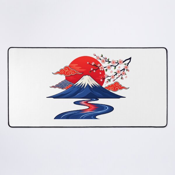 Item preview, Japanese Mount Fuji Cherry Blossom Sunset | Japan Nature Landscape designed and sold by MrDev.