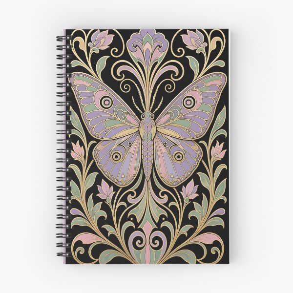 Item preview, Art Nouveau Moth - Vintage Botanical Floral Illustration designed and sold by Herodestroyer.