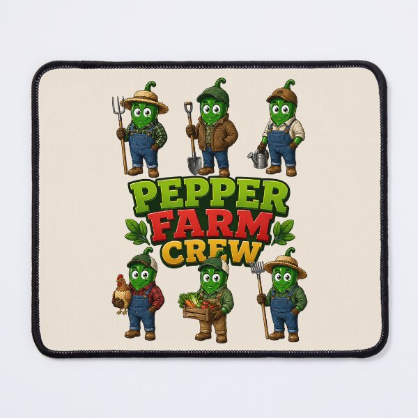 Item preview, Jalapeno Farm Crew Funny Vintage Gardening  designed and sold by Rosie's Wildflower Boutique.