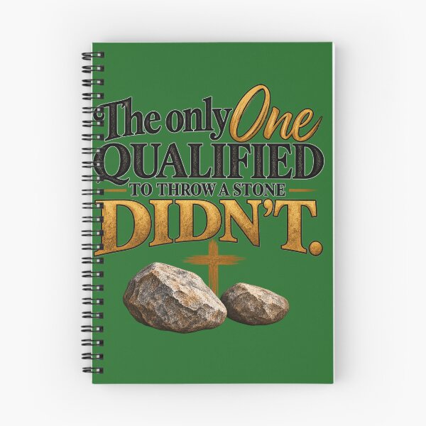 Item preview, The Only One Qualified to Throw a Stone, Didn't designed and sold by TheBibleStop.