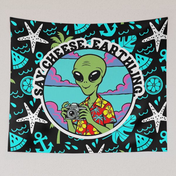 Item preview, Alien Tourist Photographer Hawaiian Shirt designed and sold by suckmyspirit.