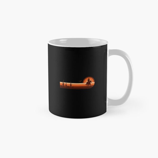 Item preview, Retro Sunset Cowboy Horse Desert Ride Art designed and sold by helencacu.