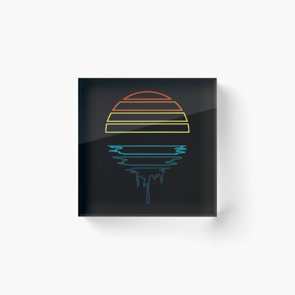 Item preview, Retro Sunset Dripping Water Graphic designed and sold by wyrichbosle.