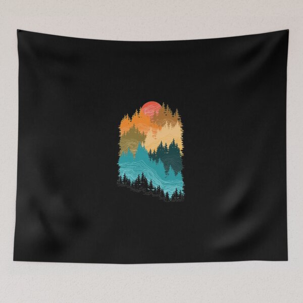 Item preview, Retro Sunset Forest Layers designed and sold by sotospor.