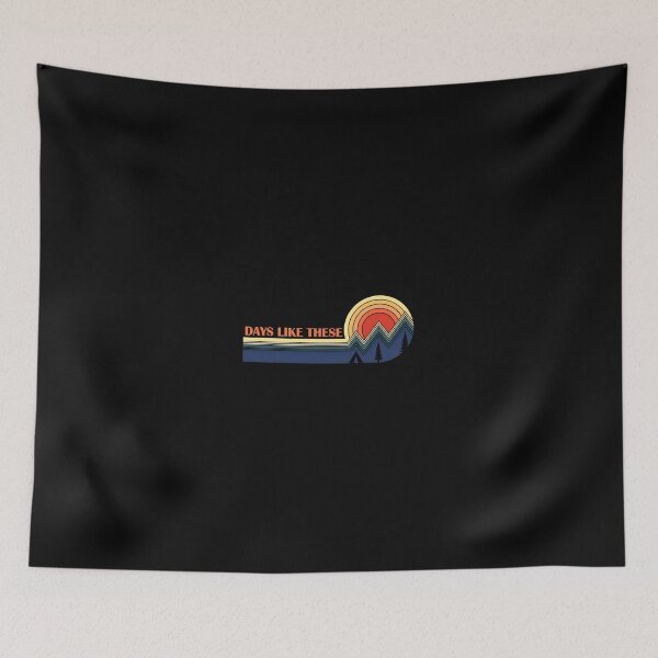 Item preview, Retro Sunset Mountain Camping Days Like These designed and sold by lamercarv.
