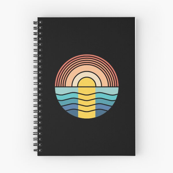 Item preview, Retro Sunset Waves Circle Graphic designed and sold by andrasmar.
