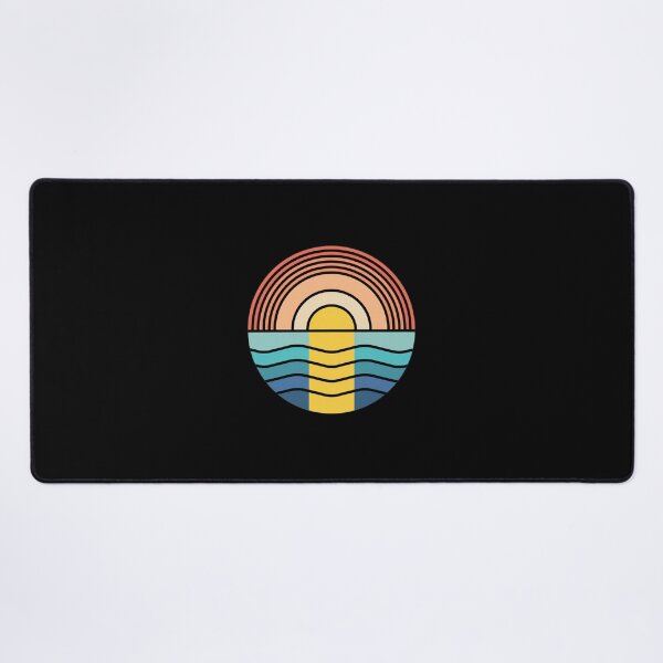 Item preview, Retro Sunset Waves Circle Graphic designed and sold by andrasmar.